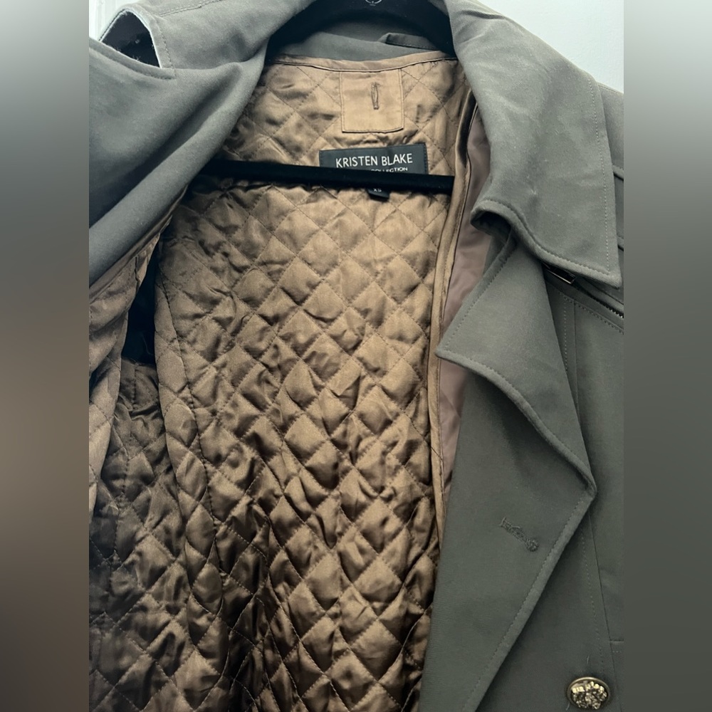 SOLD- Green trench coat